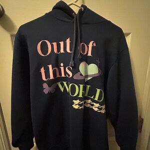 Navy Hoodie with Drawstring